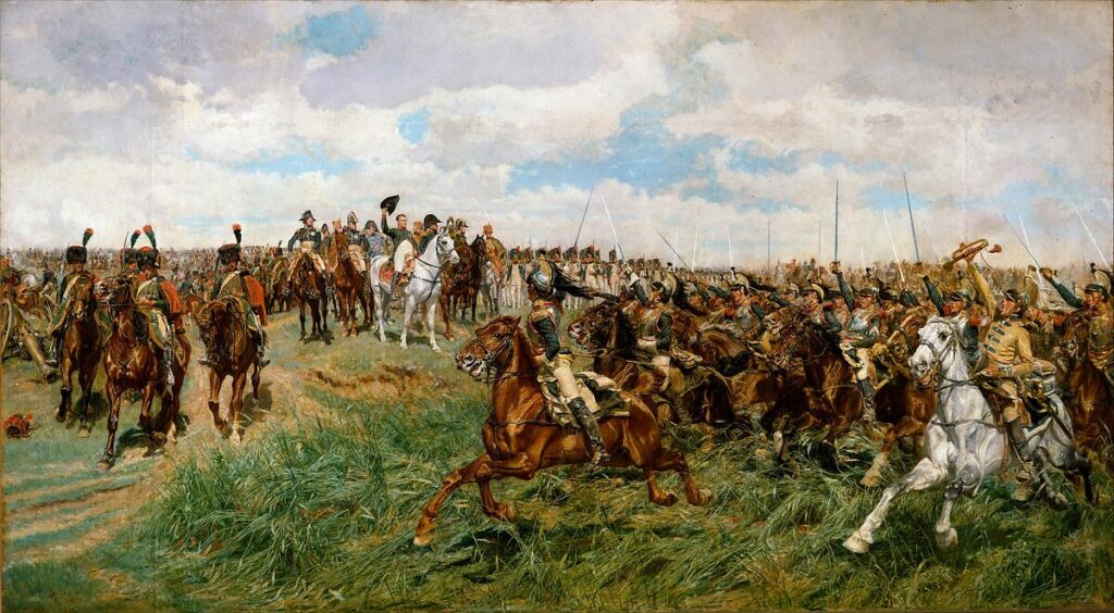 1807, Friedland. ca. 1861–75. Óleo / tela. 135.9 x 242.6 cm